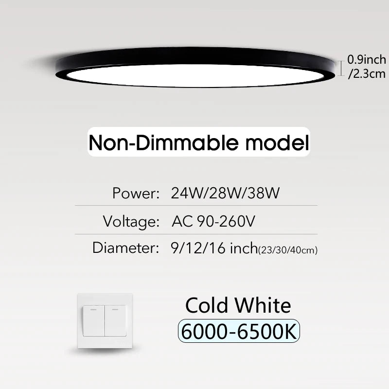 Smart LED Ceiling Lamp with Remote Control