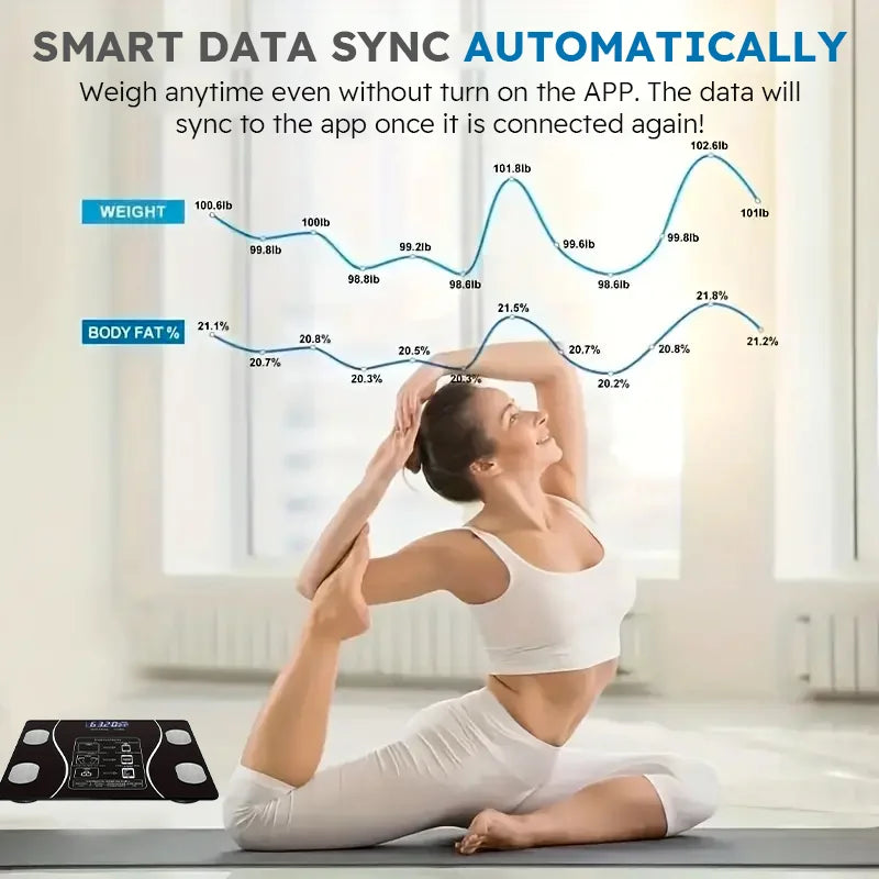 Smart LED Body Fat Scale Analyzer