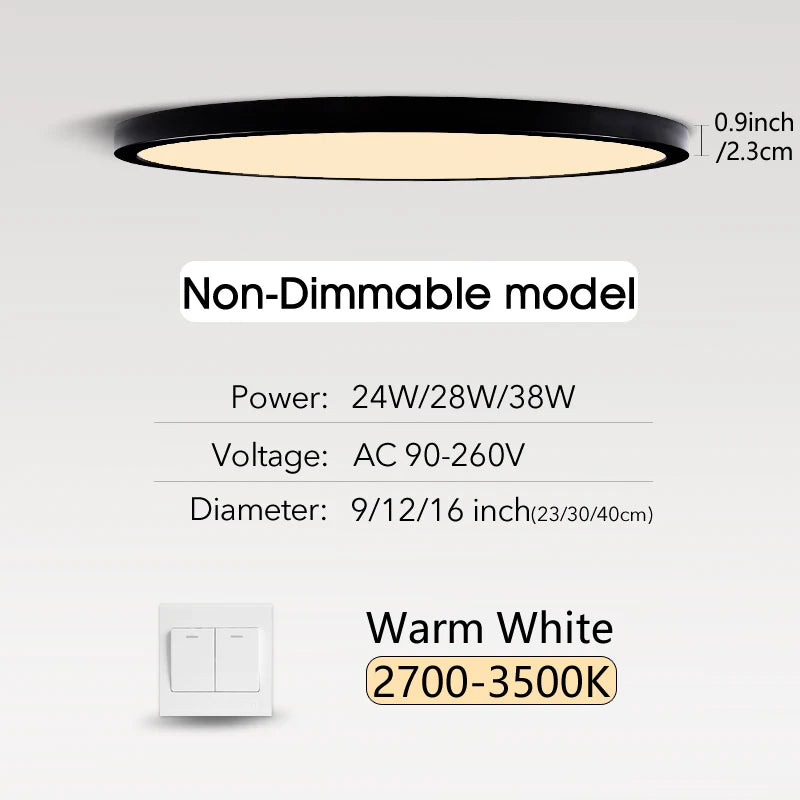 Smart LED Ceiling Lamp with Remote Control