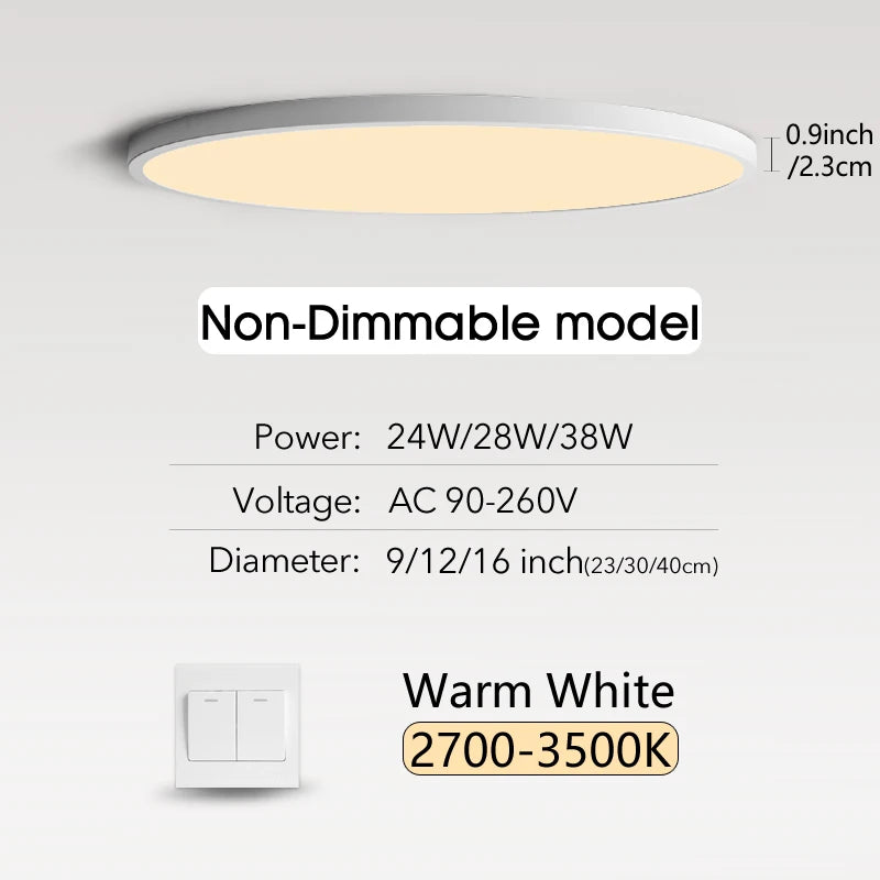 Smart LED Ceiling Lamp with Remote Control