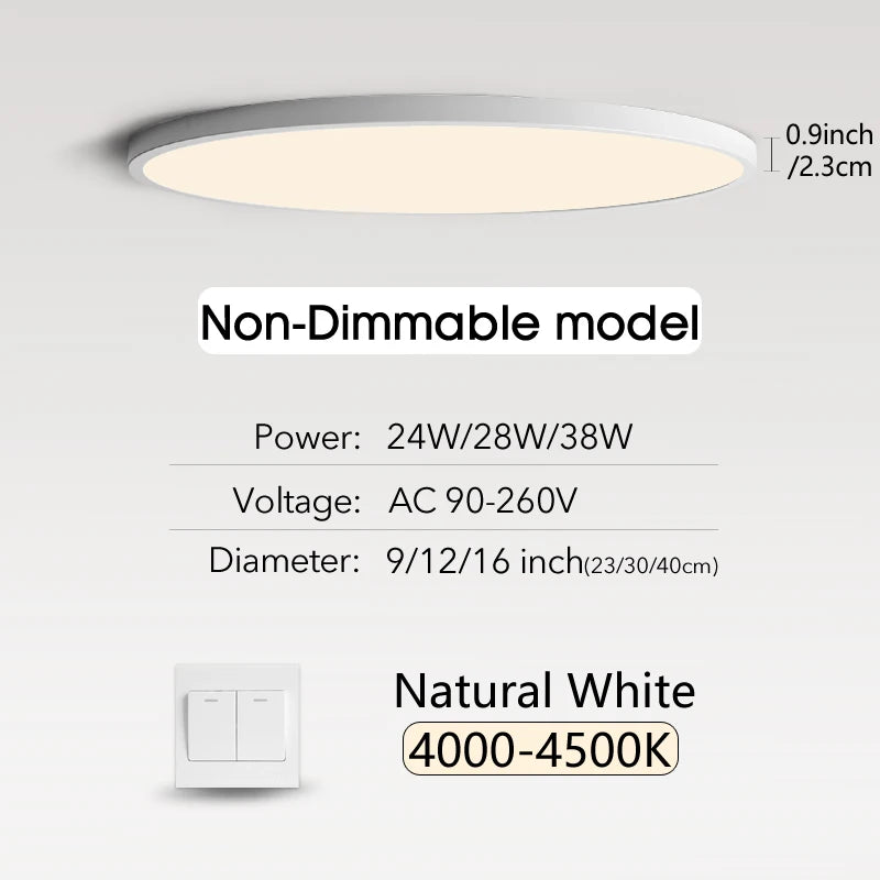 Smart LED Ceiling Lamp with Remote Control