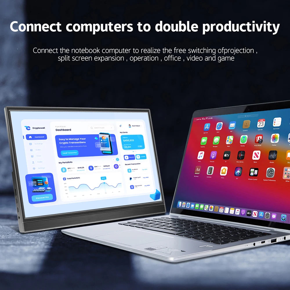 Touchscreen Portable Monitor for Laptop Travel