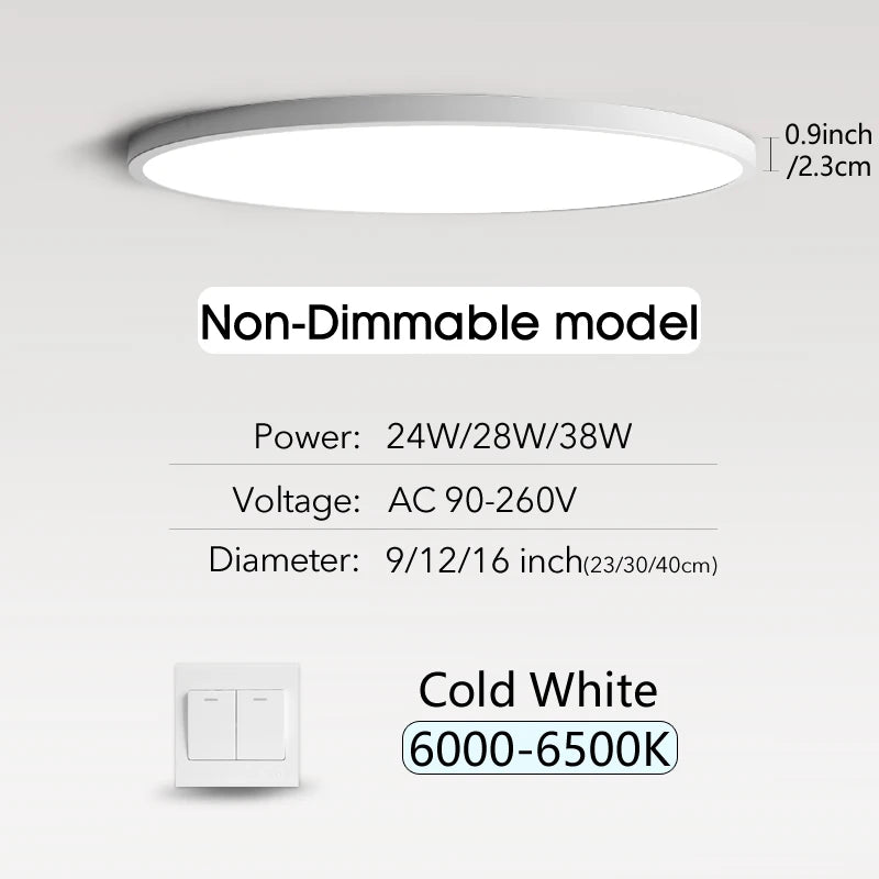 Smart LED Ceiling Lamp with Remote Control