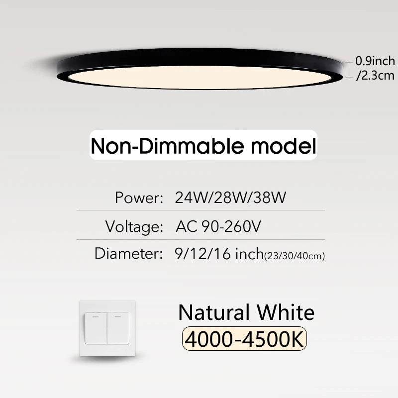 Smart LED Ceiling Lamp with Remote Control