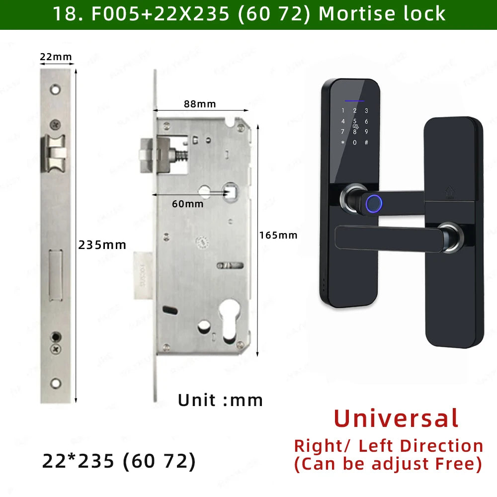 Waterproof Tuya Smart Door Lock with Fingerprint