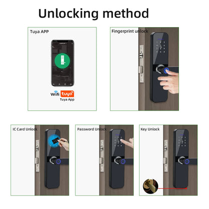 Waterproof Tuya Smart Door Lock with Fingerprint