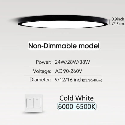 Smart LED Ceiling Lamp with Remote Control