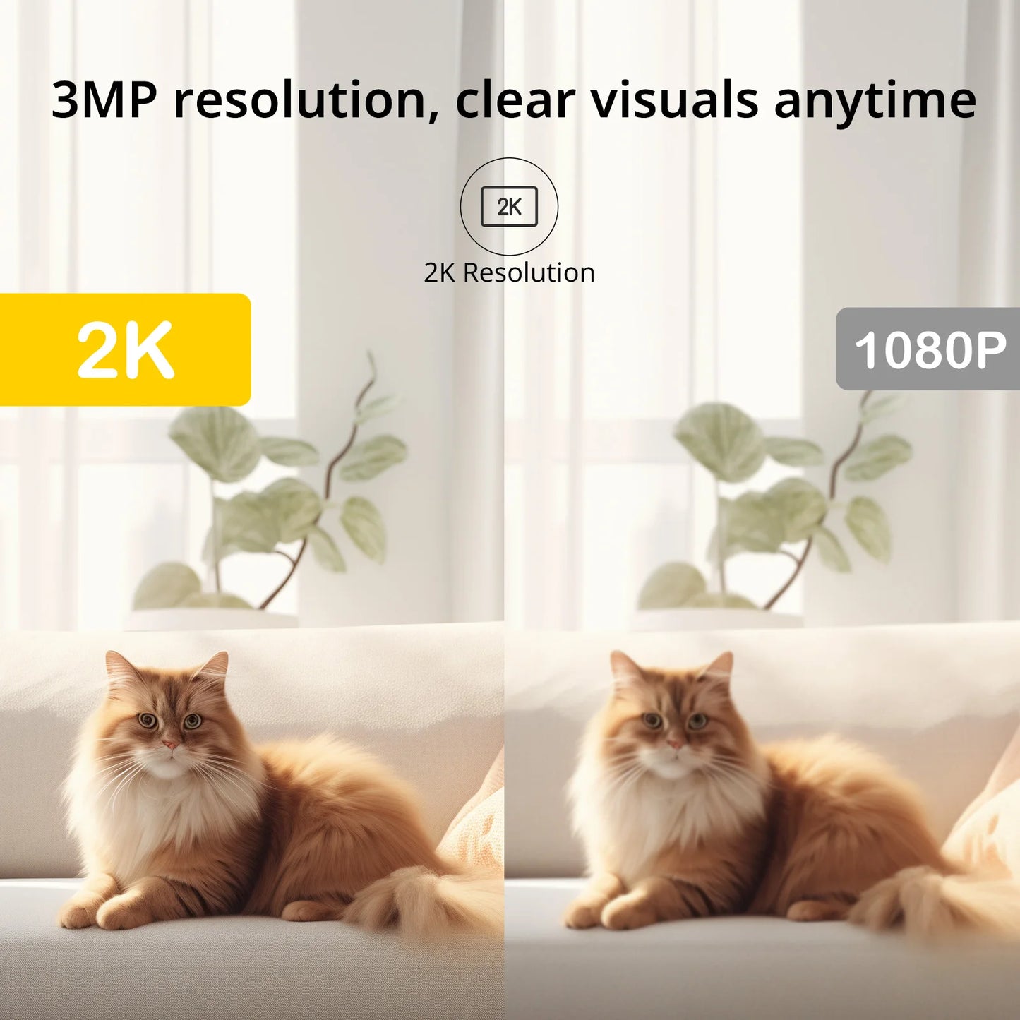 BoyKeep 3MP WiFi Indoor Security Camera