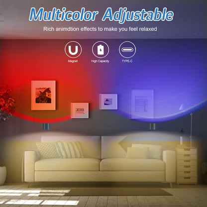 Rechargeable RGB Wall Sconce with Remote