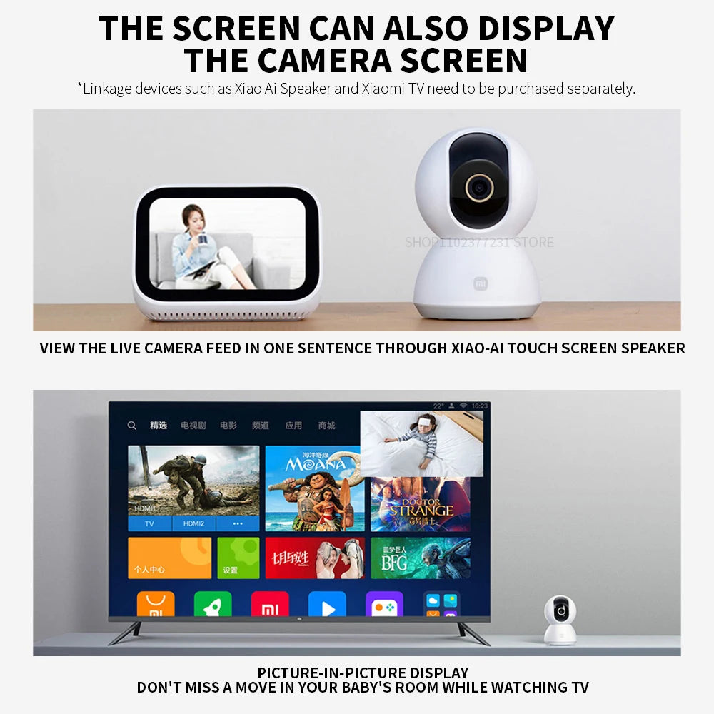 360° 2K Smart Home Security Camera