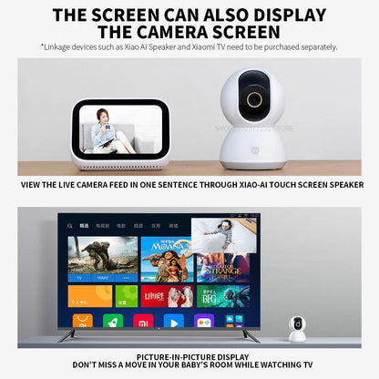 360° 2K Smart Home Security Camera