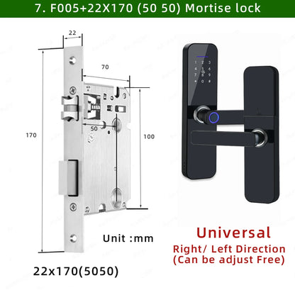 Waterproof Tuya Smart Door Lock with Fingerprint
