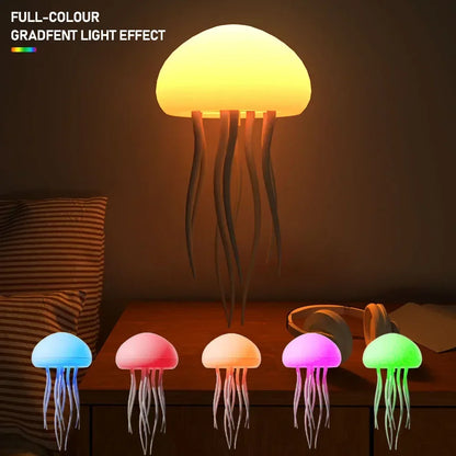 Cartoon Jellyfish RGB Night Light Lamp