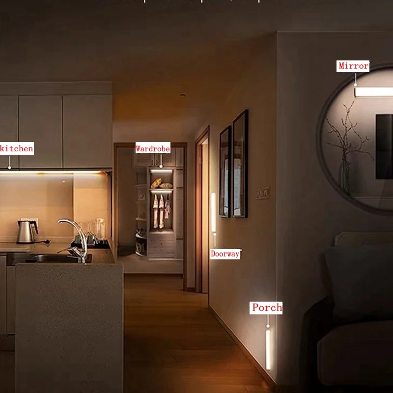 LED Motion Sensor Wireless Rechargeable Light
