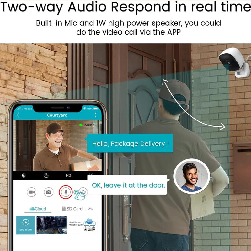 4K WiFi Security Camera with Night Vision