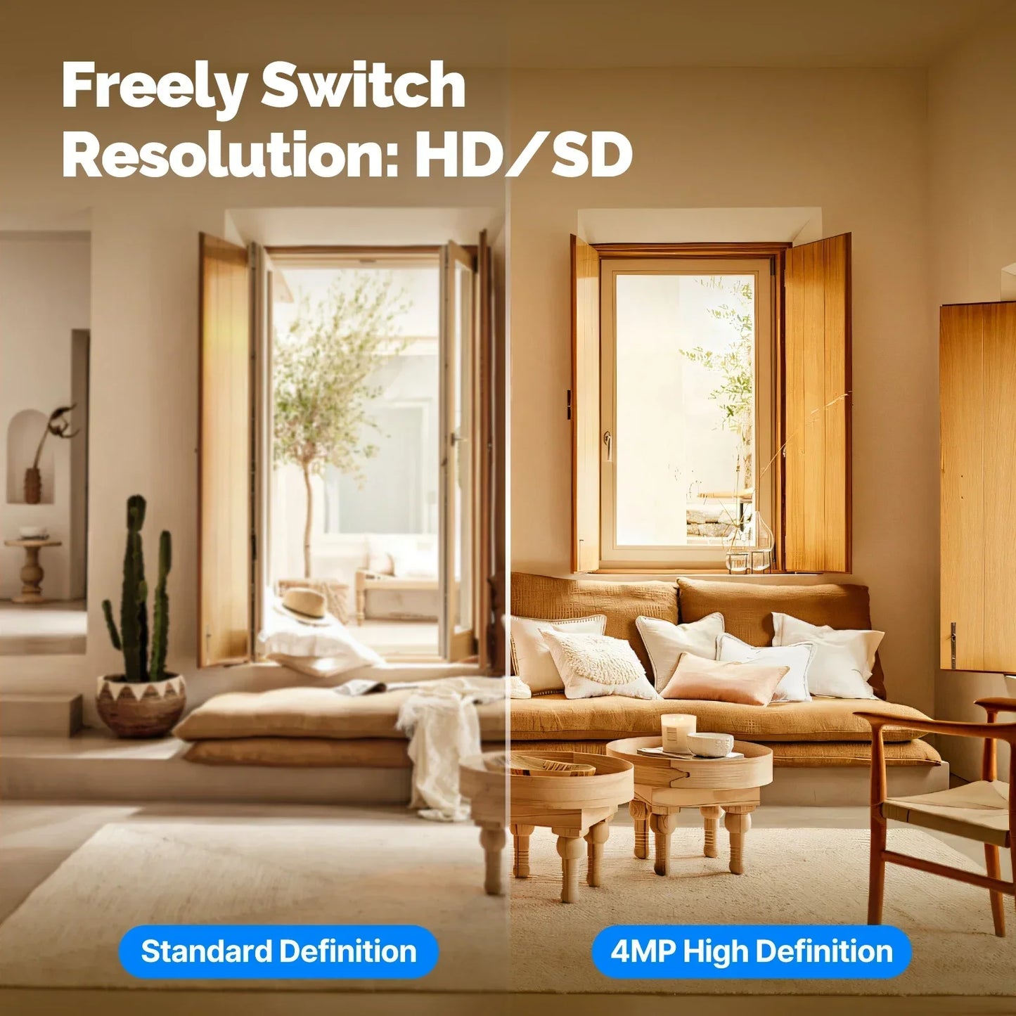 Wi-Fi 6 4MP Smart Security Camera
