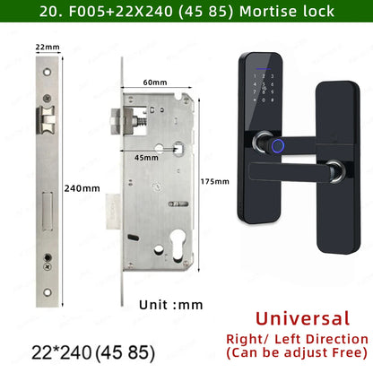 Waterproof Tuya Smart Door Lock with Fingerprint
