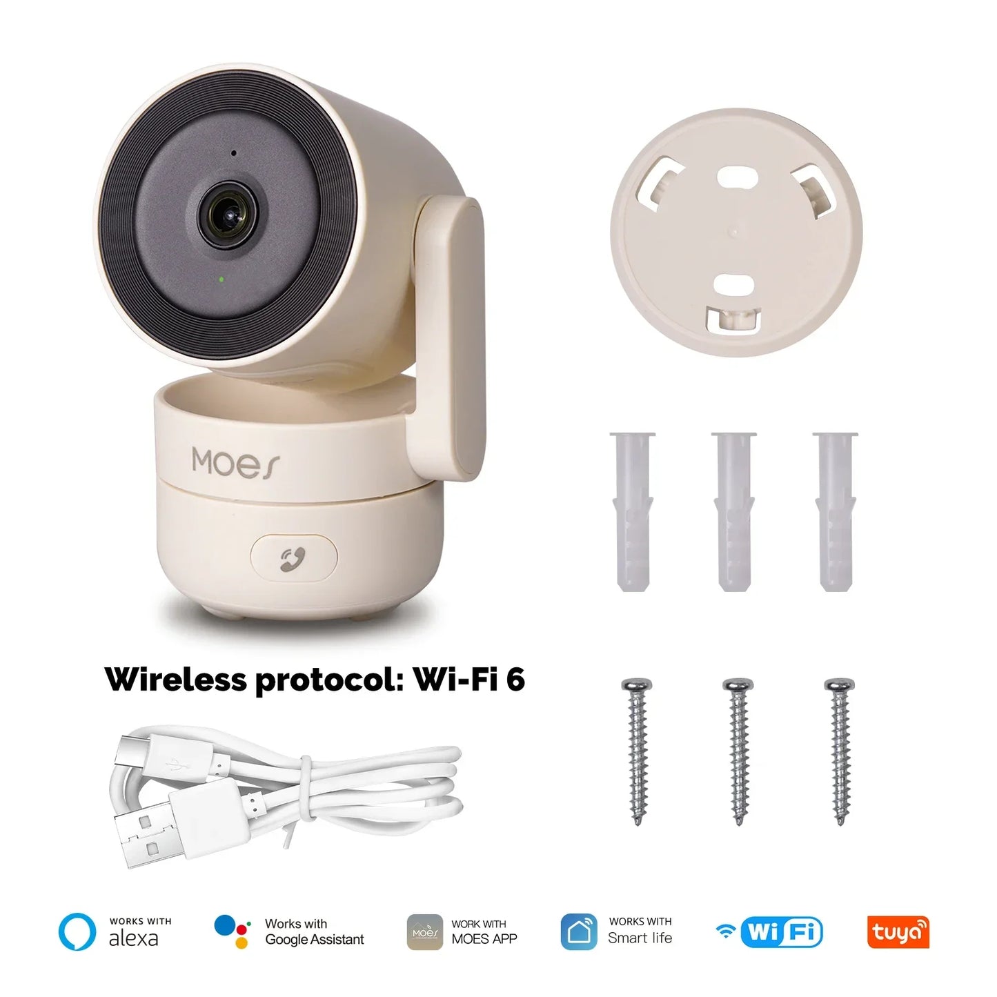 Wi-Fi 6 4MP Smart Security Camera