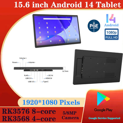 15.6" Android 14 Tablet for Smart Home Control