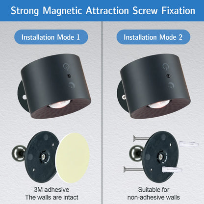 Rechargeable RGB Wall Sconce with Remote