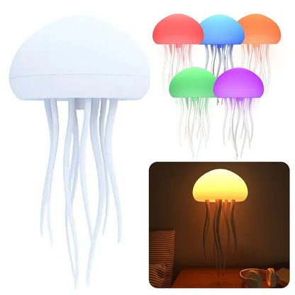 Cartoon Jellyfish RGB Night Light Lamp