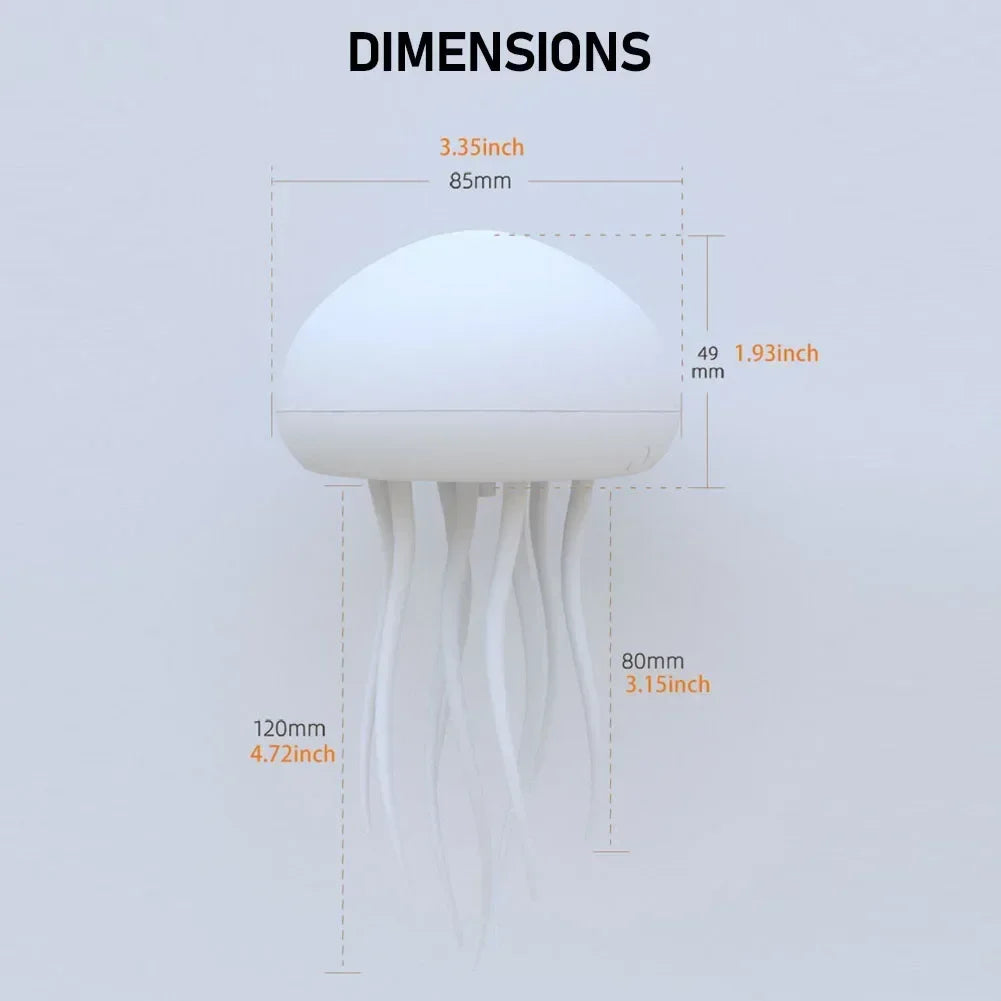 Cartoon Jellyfish RGB Night Light Lamp