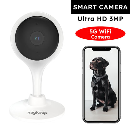 BoyKeep 3MP WiFi Indoor Security Camera